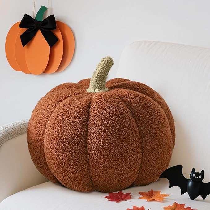 Pumpkin Pillows, Halloween Pumpkin Shaped Throw